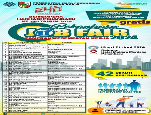Pekanbaru Job fair 2024